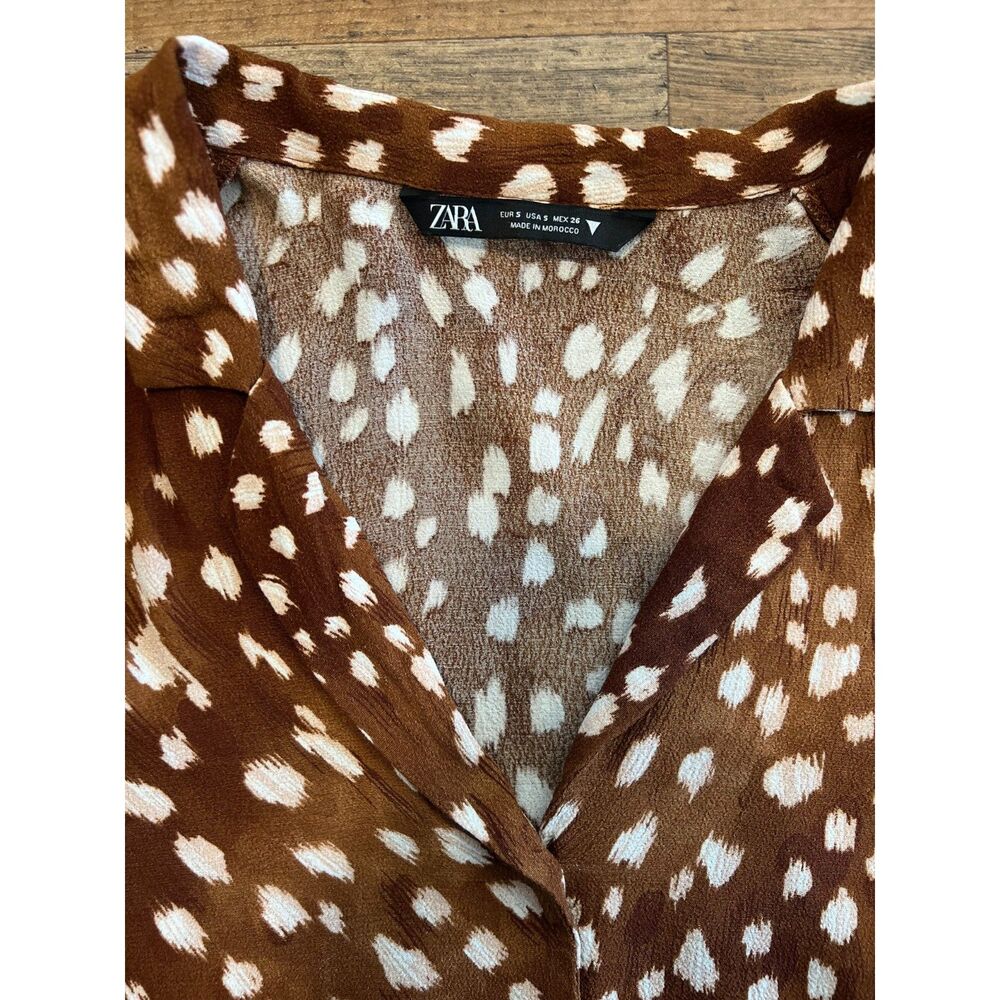 Cropped Zara Button Down Blouse - image 4